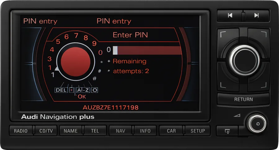 Audi RNS-E Navigation Plus radio