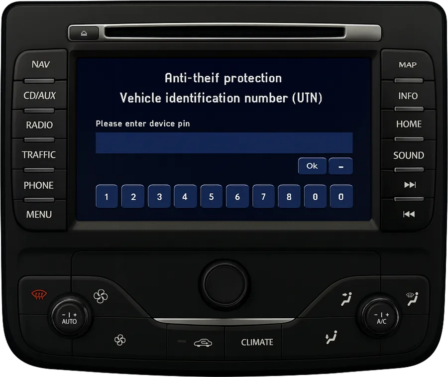 Radio Ford Travelpilot NX