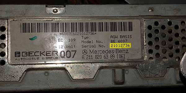 thumbnail image 2 of Mercedes Truck Radio Code Service – Truckline Base – Bosch Becker Blaupunkt – 1DIN AUX USB 2 of 5