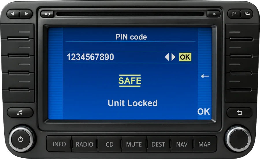 Volkswagen MFD 2 navigation
