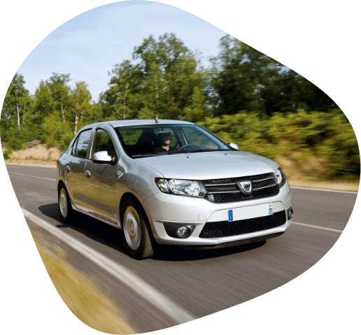 Dacia Logan on road